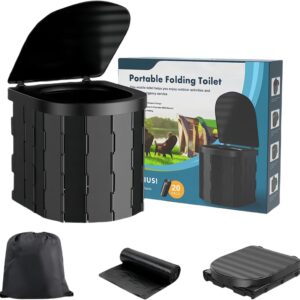 Inodoro portátil plegable NBBENG para camping y emergencias