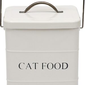 Morezi Recipiente 6L comida mascotas blanco - Ideal gatos y perros