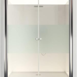 Cabina de ducha satinada DURASHOWER 195x80-85 cm, 6 mm | ESG | Nano