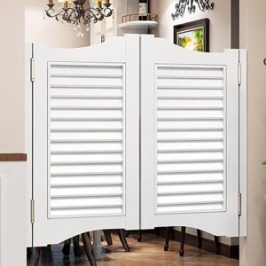 Puerta oscilante blanca 90 cm con cierre automático