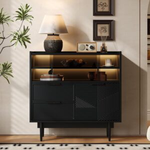 Armario baño con luz y cristal 80 cm - Generisch