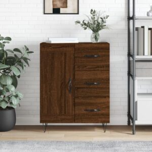 Aparador Roble 69,5x34x90 cm - Mueble almacenamiento clásico