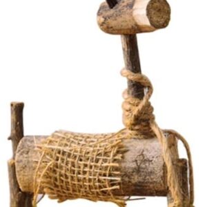 Decoración navideña de ciervo de madera – Adorno original para regalar