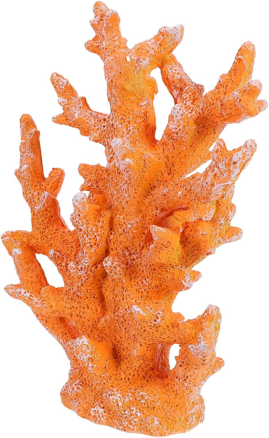 Escultura de coral artificial naranja OUNONA para acuario