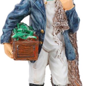 Figura Mediterránea de Capitán Marinero Resina Decoración