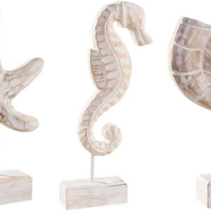 Jojofuny 3 piezas decoración marina en madera para mesa