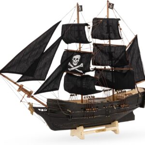 Barco pirata náutico NKlaus, decoración marítima en madera