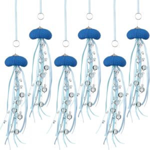 Adorno Navidad medusas erizo de mar Namalu (azul, 6 uds)