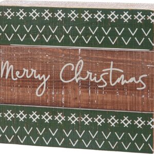 Letrero 'Feliz Navidad' de madera bohemia