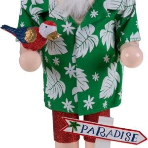 Cascanueces Papá Noel Playero Clever Creations - Coleccionable Navidad