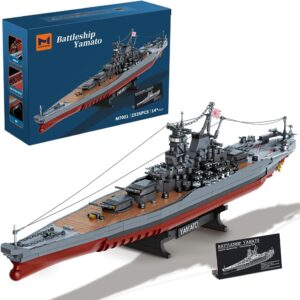 MISINI M7001 - Juego de construcción Yamato 1:300, 2569 piezas