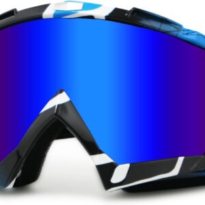 Gafas Offroad Shutuan UV400 - Marco azul y lente azul