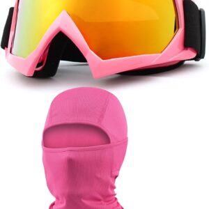 Gafas de seguridad immoono para mujer/niña con pasamontañas