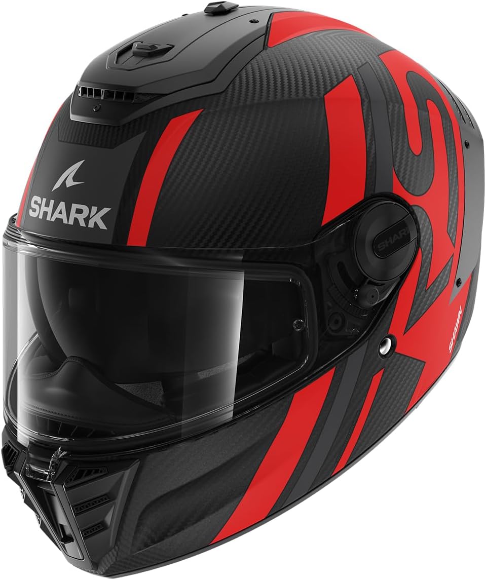 SHARK Spartan RS Carbon - Casco integral negro/rojo XL