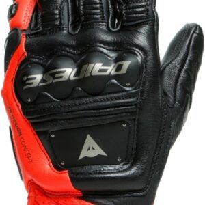 Dainese 4-Stroke 2 Gloves - Guantes cortos de moto negro/rojo