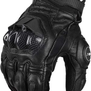 Guantes moto piel aire ILM GRC01 | Hombre/Mujer | Negro L