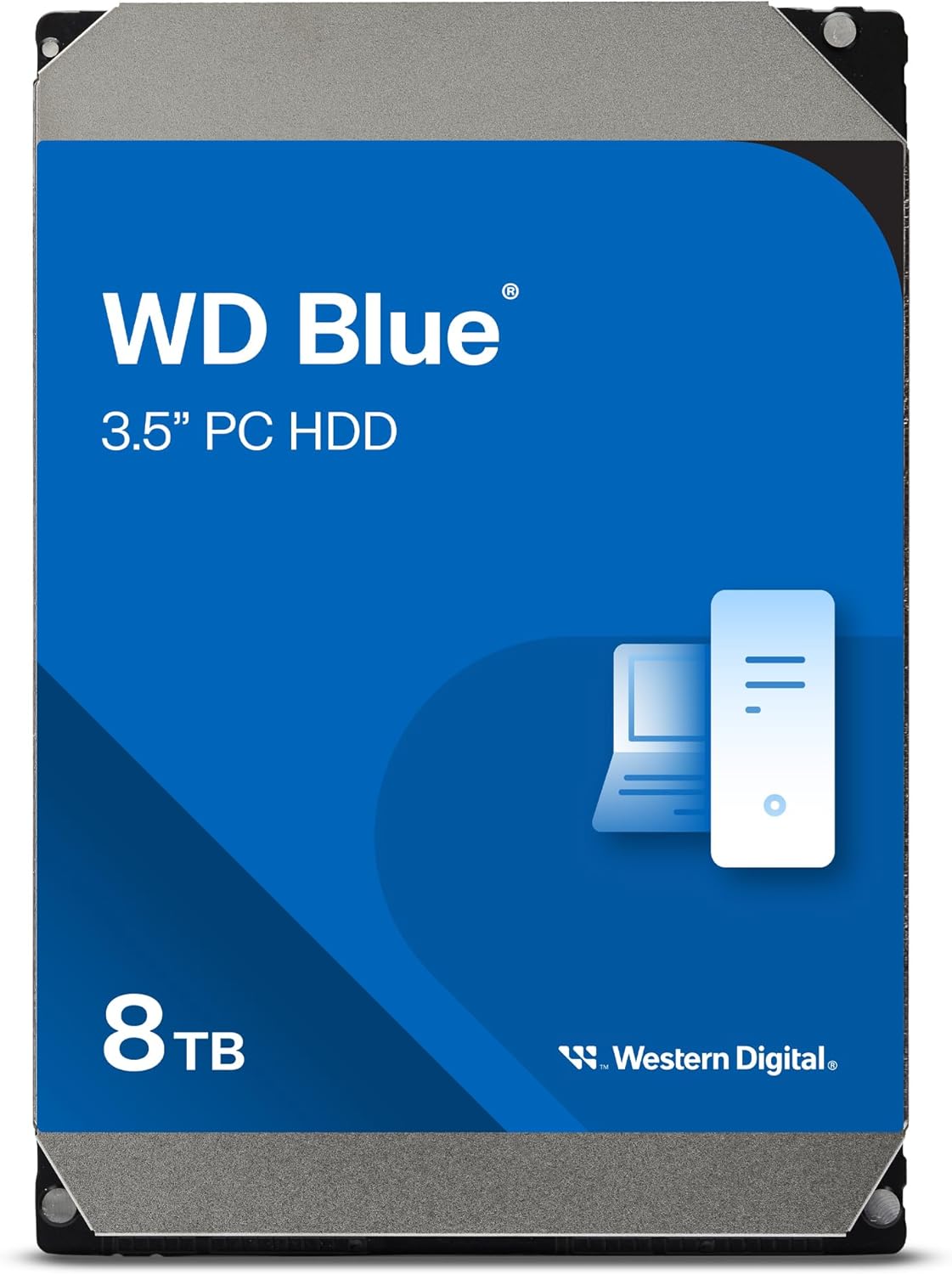WD Blue 8TB - Disco Duro 3,5” para PC, 5640 RPM, SATA 6 Gb/s