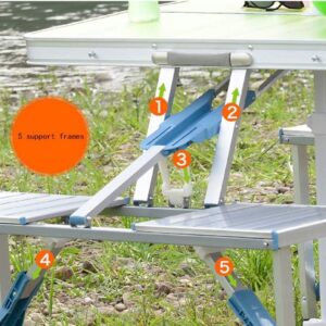 MU Mesa y silla plegable todo en uno para exteriores