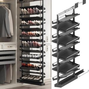 Estante metálico ajustable para zapatero y armario