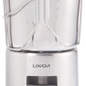 Juego cocina camping Lixada acero inoxidable 5 piezas
