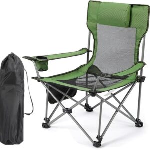 Silla plegable YIHANSS camping resistente con almohada