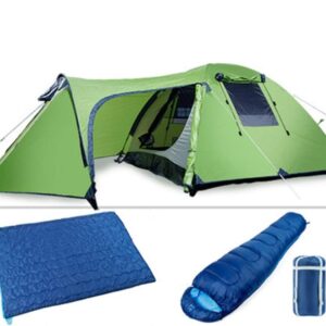 Tienda de campaña plegable para 4 personas, impermeable y resistente