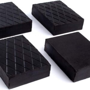Kora Juego 4 bloques goma 120x80x60 mm negro