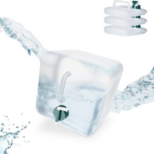 Pack 4 bidones plegables Relaxdays 5L, con grifo y asa