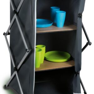 Armario camping plegable CAMP ACTIVE antracita 95x53x49 cm