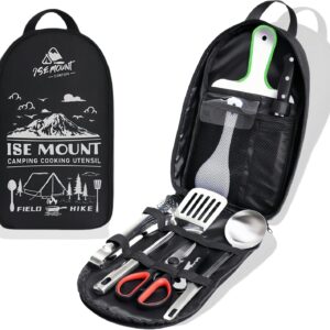 Kit de cocina camping 9 piezas + organizador regalo hombre