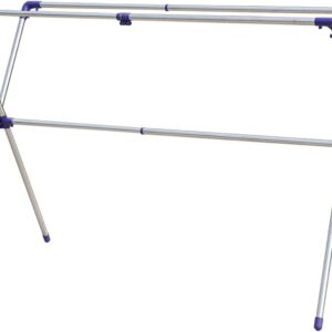 Tendedero plegable de acero inoxidable, portátil y resistente