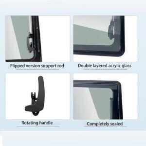 Ventana deslizante para autocaravana con mosquitera integrada