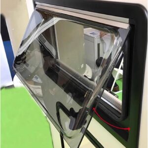 Claraboya abatible 1200x700 mm para autocaravana con parasol