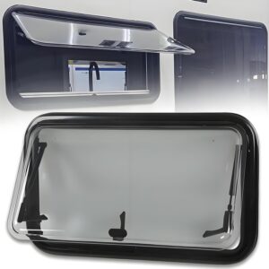 Ventana abatible de escape para autocaravana, acrílico 25-55 mm