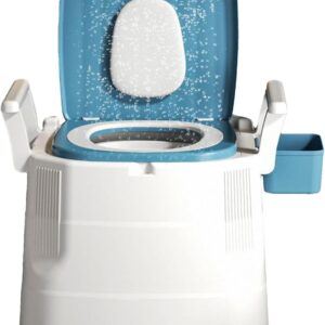 Inodoro portátil ergonómico para camping y hogar