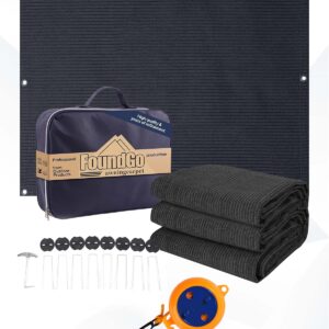 FoundGo Alfombra toldo 250x500 cm antracita HDPE 280g/m²