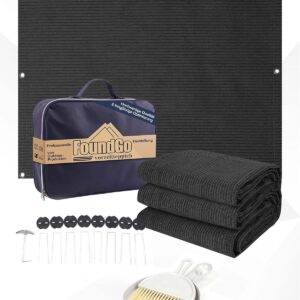 FoundGo Alfombra toldo 280g/m² HDPE con kit fijación