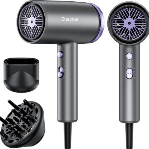 CrazyMar Secador Pelo Profesional Portátil 1800W