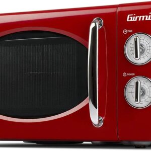 Girmi FM21 - Horno microondas combinado vintage, 20 L, rojo