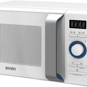 Microondas SVAN 20L Blanco 800W con Grill y 8 Programas
