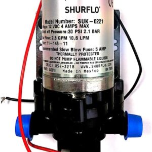 Bomba de agua Shurflo Trail King 10 (12V, gris, 30 PSI)