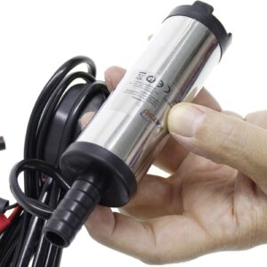 Bomba sumergible KATSU 12V 38mm diésel/agua acero inoxidable