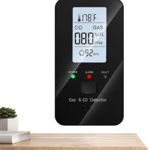 Detector CO portátil inalámbrico con pantalla HD