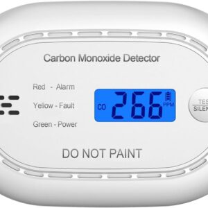 Detector CO XINDUM con pantalla LCD y batería 10 años
