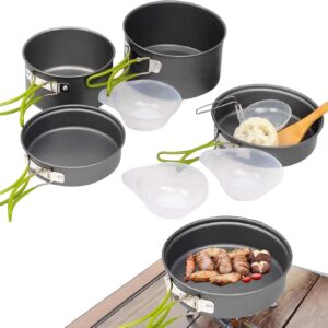 Juego de menaje plegable camping aluminio apilable Générique