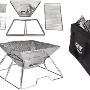 Fox Outfitters Grill Medium: Parrilla plegable de carbón