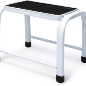 DRABEST Taburete 1 peldaño - Acero resistente 150 kg