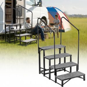 Escalera VEVOR 4 peldaños para autocaravana - 299 kg