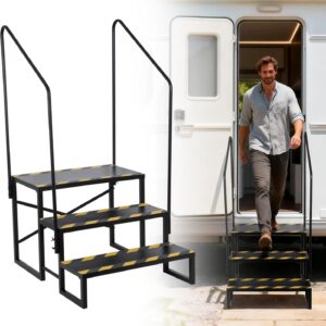 Escalones 3 peldaños para caravana Petour resistentes