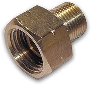 Adaptador latón para bombonas propano 3/8" izq. (21,8")